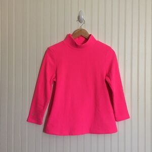 Dudley Stephens girls Greenbriar fleece turtleneck Neon Pink size large GUC